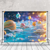 Aperturee - Colorful Planet Children Portrait Photo Backdrop